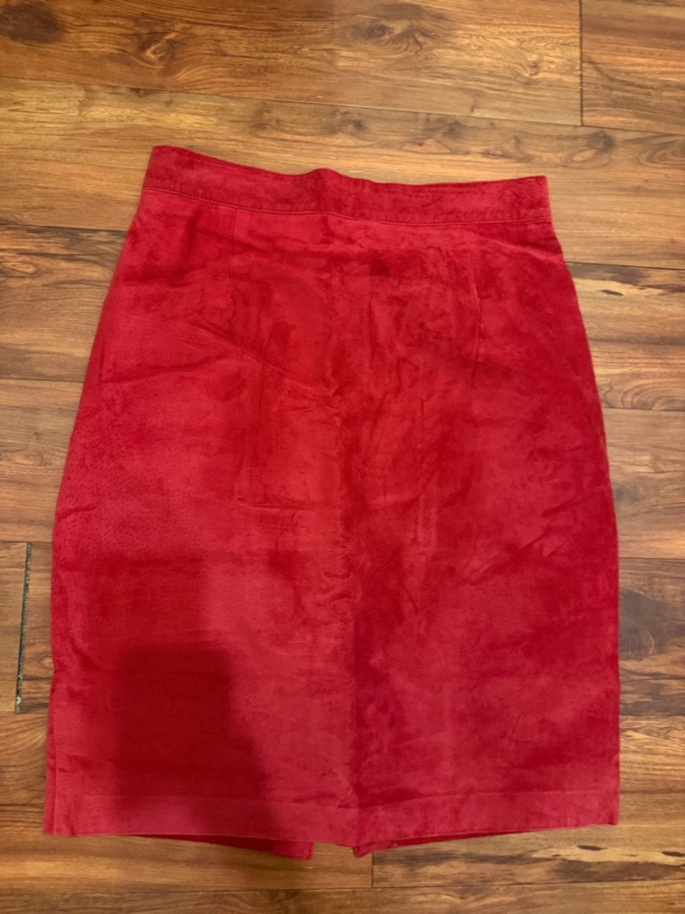 Today ONLY! Danier Red Suede Pencil Skirt - Women